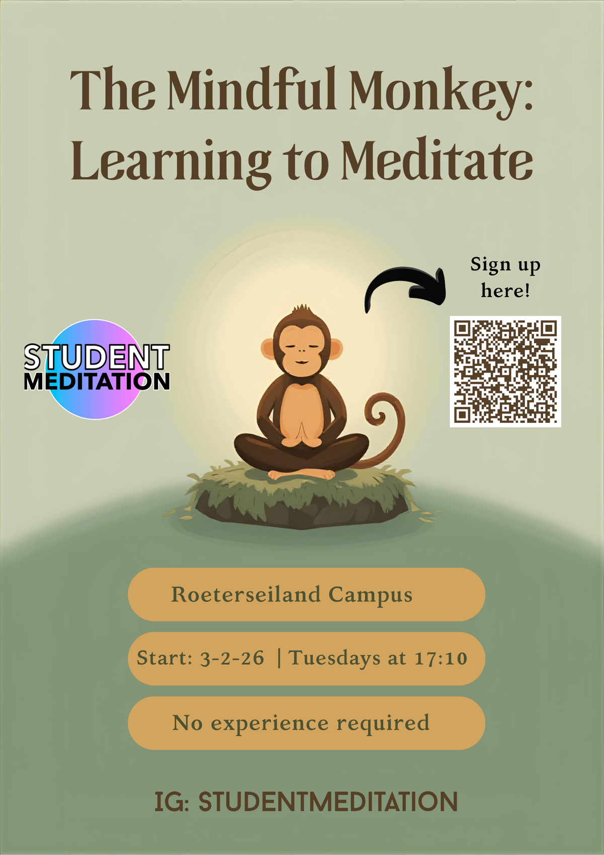 The Mindful Monkey:          Learning to Meditate
